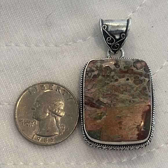 #585 Leopard 🐆 Skin Jasper Handcrafted Pendant NWOT - Picture 11 of 14